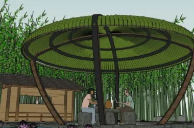 SketchUp Landscape Models: Modern Chinese Courtyard and Garden Design Ideas-BIM WORLD