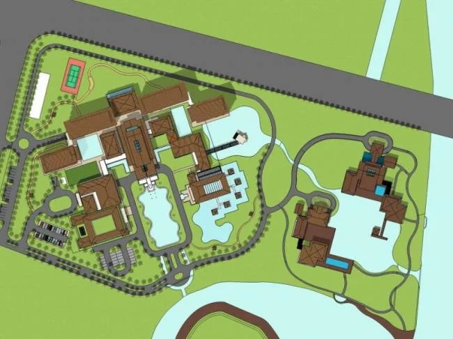 Sketchup Business Model | Multi story Commercial Club, Chinese Style