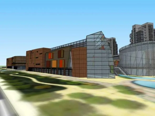 Sketchup Business Model | Multi story Business Center, Modern Style