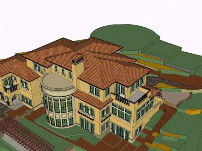 Sketchup Villa Model | Multi story Villa, Classical Style