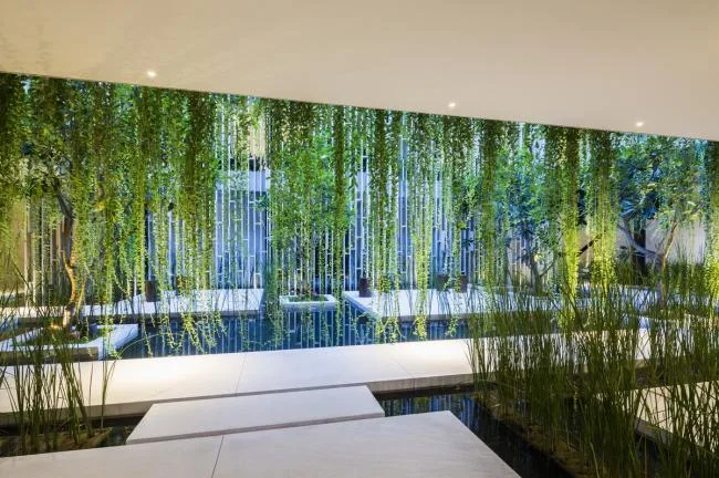 BIM Architecture | The Light and Shadow Space Pouring Down from Qianxun Jungle Waterfall: Naman Hot Spring Club/MIA Design Studio