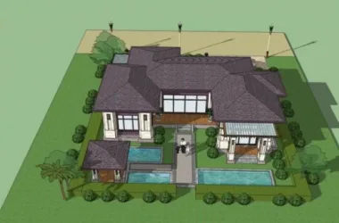 Modern Solo Villa Design | SketchUp 3D Model-BIM WORLD