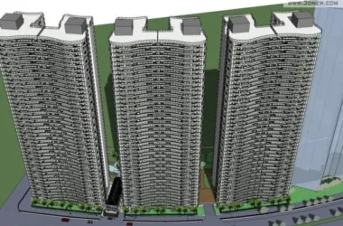 SketchUp Residential Model | Modern Super High-Rise Design-BIM WORLD