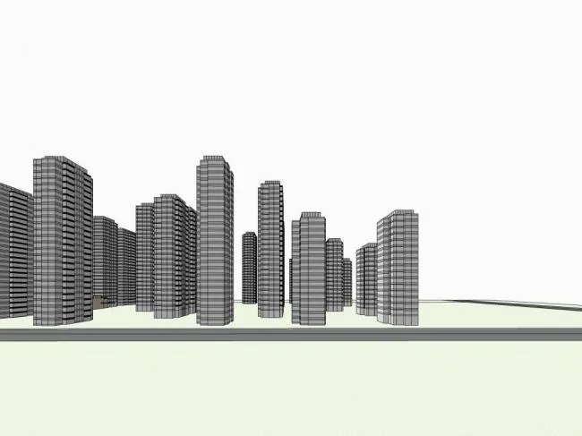 Sketchup Residential Model | High rise Residential Buildings, Modern Style, Residential Buildings