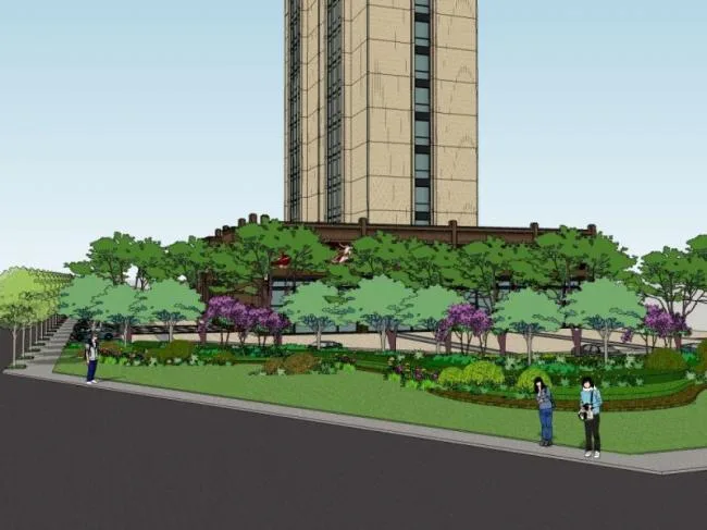 Sketchup Landscape Model | Street Landscape, Modern Style