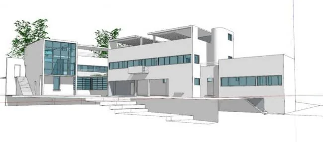 Sketchup Villa Model | Solo Villa, Modern Style