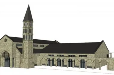 SketchUp Cultural Model: Multi-Story Church, Country Club & Classical Architecture-BIM WORLD