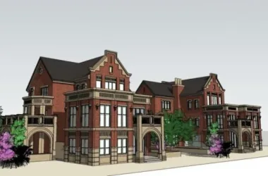 British Classical Style Solo Villa Model in SketchUp-BIM WORLD