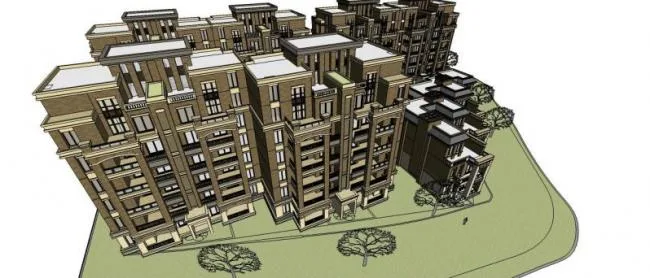 Sketchup Residential Model | Multi story Residence, Classical Style