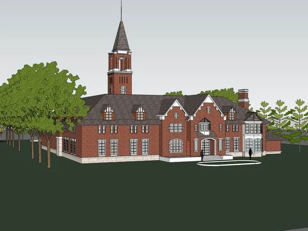 Sketchup Residential Model | Multi story Clubhouse, British Classical Style