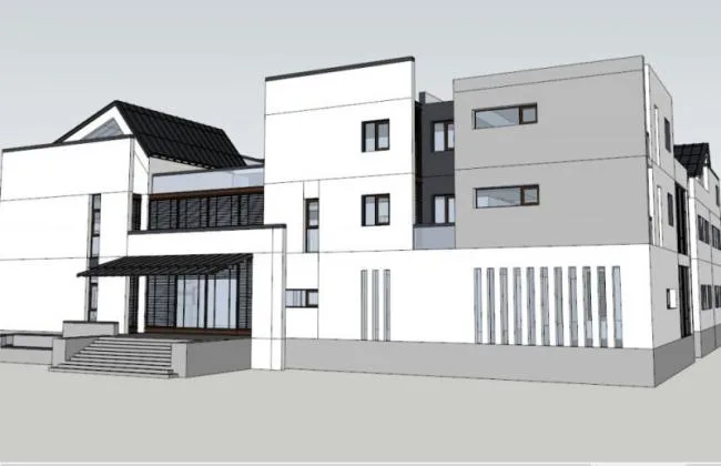 Sketchup Business Model | Multi story Club, Modern Chinese Style