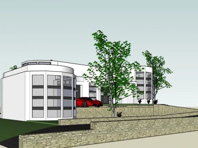 Sketchup Villa Model | Solo Villa, Modern Style
