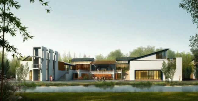Sketchup Business Model | Multi story Commercial Street, Chinese Style