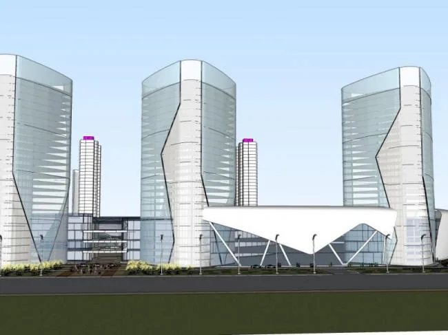 Sketchup Complex Model | Super high-rise commercial complex, office, hotel, residential, modern style