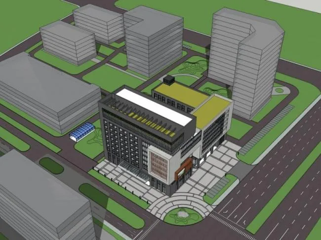 Sketchup Office Model | Multi story Office Building, Modern Style