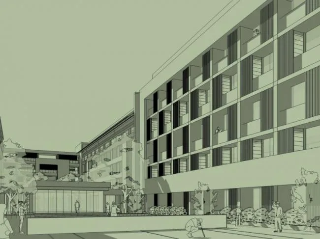Sketchup School Model | Multi story Middle School, Campus Educational Architecture, Modern Chinese Style