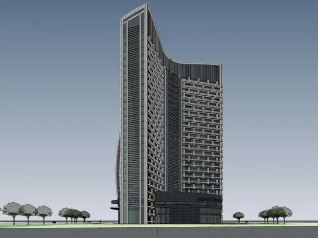 Sketchup Office Model | High rise Office Building, Modern Style