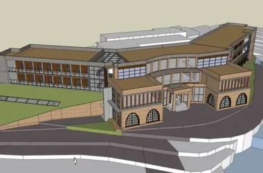SketchUp Hotel Model: Classic Multi-Story Mountain Inn Design-BIM WORLD