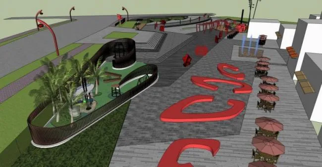 Sketchup Landscape Model | Street Landscape, Park Landscape, Modern Style