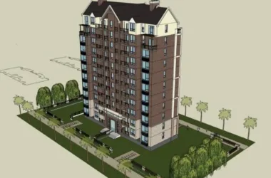 SketchUp Model of an 11-Story Classical High-Rise Residential Building-BIM WORLD