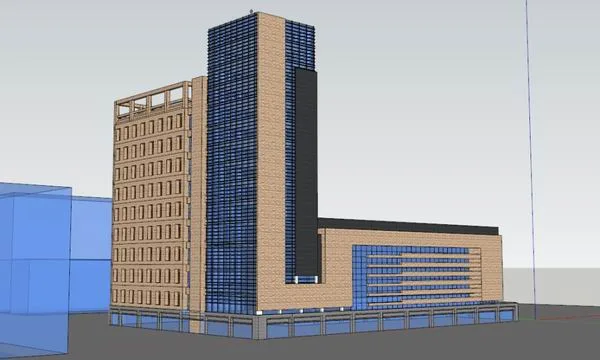 Sketchup Office Model | High rise Office Building, Modern Style
