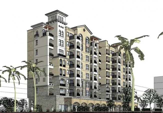 Sketchup Residential Model | Small and High Rise Residential Buildings, Classical Style