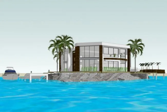 Modern Solo and Island Villa Models in SketchUp
