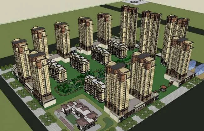 Sketchup Residential Model | High rise Residential Multi story Residential Buildings, Residential Buildings, Classical Style
