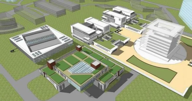 Sketchu Industrial Building | Multi story Technology Park Software Park R&D Center, Industrial Architecture, Modern Style