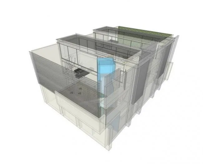 Sakamoto Residence: Modern Multi-Story Residential Architecture in SketchUp