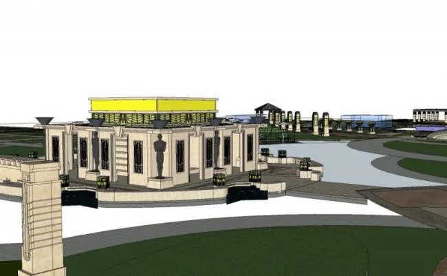 Sketchup Landscape Model | Community Landscape, Residential Landscape, Classical Style