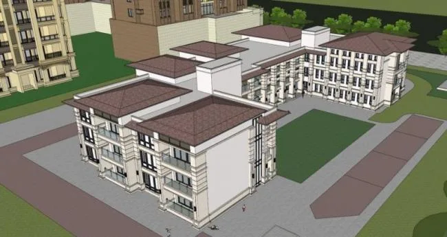 Sketchup Residential Model | High rise Residential Multi story Residential Buildings, Residential Buildings, Classical Style