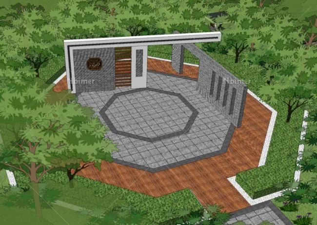 Sketchup Landscape Model | Residential Landscape, Residential Landscape, Chinese Style