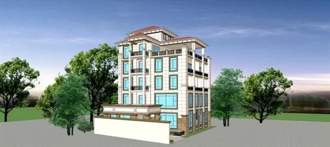 Sketchup Villa Model | Yijing Garden Villa, Solo Villa, Stacked Villa, European Style, Classical Style
