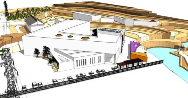 Sketchup Cultural Model | Multi story Activity Center, Cultural Architecture, Modern Style