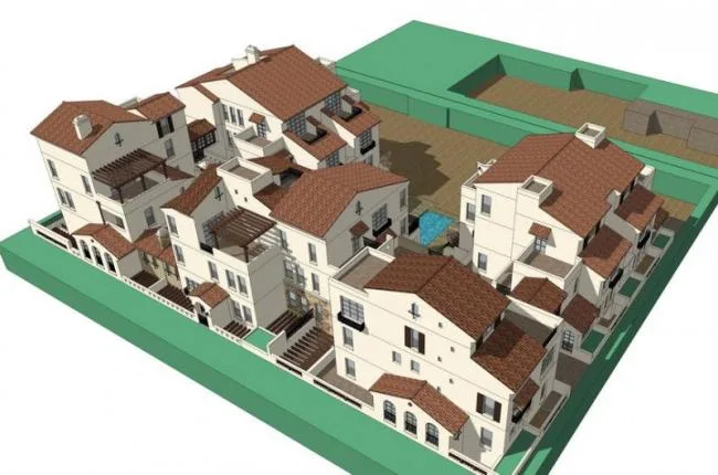 SketchUp Villa Models: Multi-Unit Spanish and Classic Styles