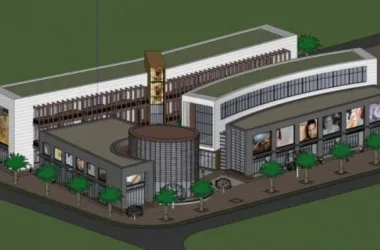SketchUp Business Model: Multi-Story Commercial Street, Clubhouse, and Modern Shopping Plaza Design-BIM WORLD