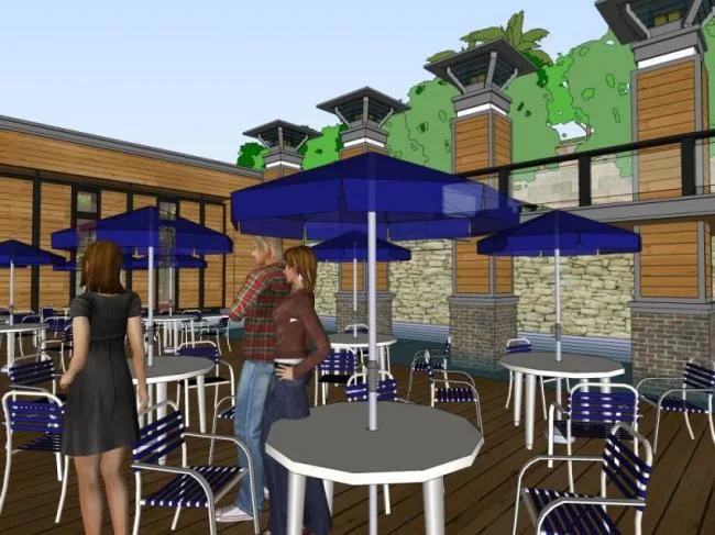 Sketchup Hotel Model | Mountain Hotel, Classical Style