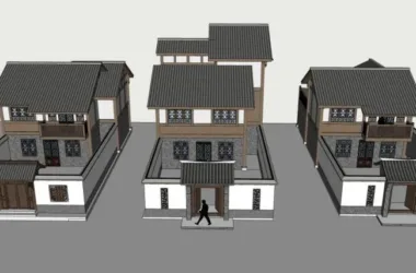 SketchUp Villa Models: Solo Villas, Villa Complexes, and Traditional Chinese Designs-BIM WORLD