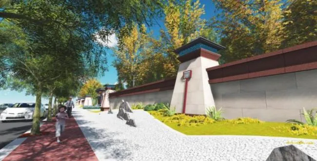 Sketchup Landscape Model | Hotel Landscape, Modern Chinese Style