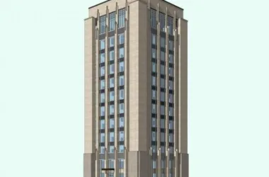 SketchUp Office Model | High-Rise European Neoclassical Office Building Simplified Design-BIM WORLD