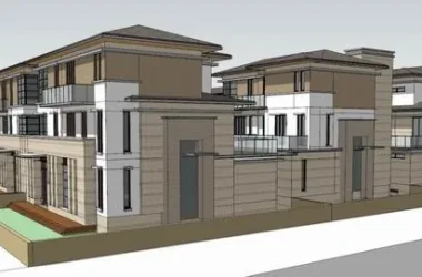 Classical Twin Villa Model in SketchUp-BIM WORLD