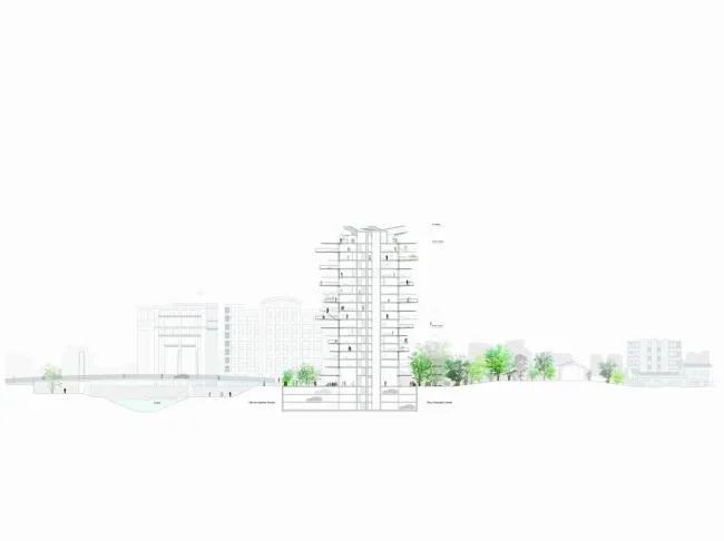 BIM Architecture | Scattered branches and leaves, towering white tree tower apartments/Fujimoto Shosuke, etc