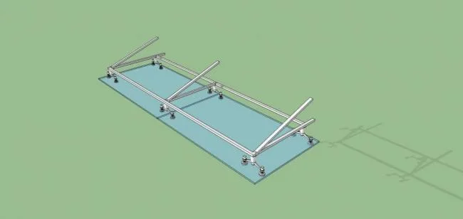 Sketchup Material Model | Architectural Components, Glass Canopy, Modern Style