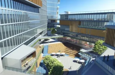 SketchUp Complex Model: Modern Multi-Story High-Rise Mixed-Use Commercial Building-BIM WORLD