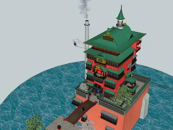 Sketchup Ancient Architecture Model | Multi story Temple, Chinese Style, Ancient Temple, Ancient Architecture