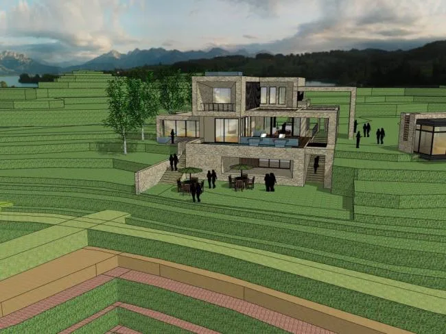 Sketchup Villa Model | Solo Villa, Mountain Villa, Modern Style, Multi story