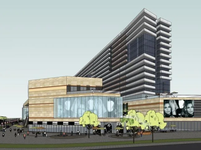Sketchup Complex Model | Multi story high-rise mixed use, commercial complex, modern style
