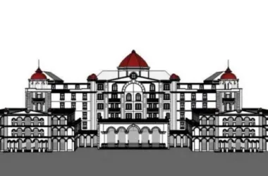 Classical Multi-Story Hotel Model in SketchUp-BIM WORLD