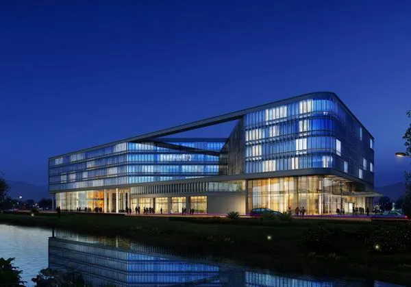 Sketchup Office Model | Multi story Nanjing Zhongjian Building, Office Building, Modern Style